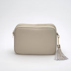 Aurelia | Soft Grain Leather Crossbody Sling Bag Calma Stone