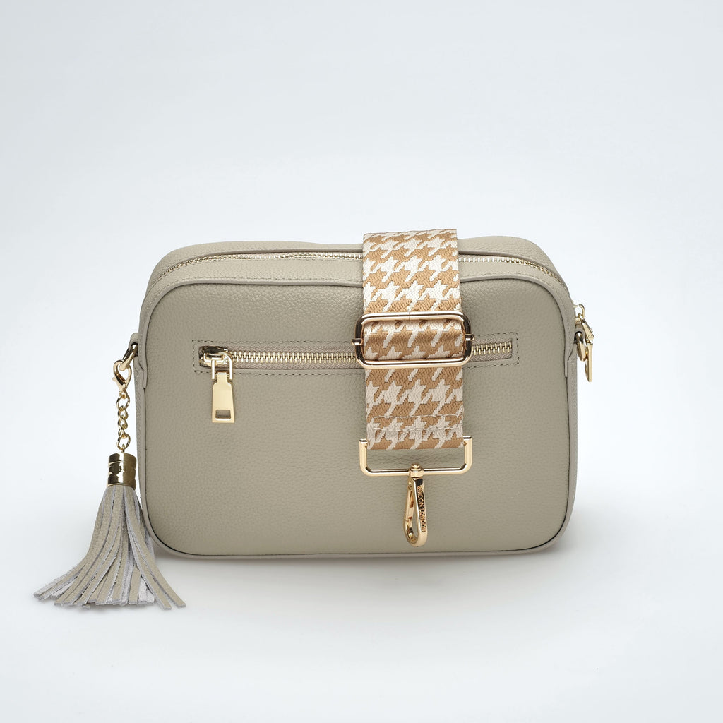 Aurelia | Soft Grain Leather Crossbody Sling Bag Calma Stone
