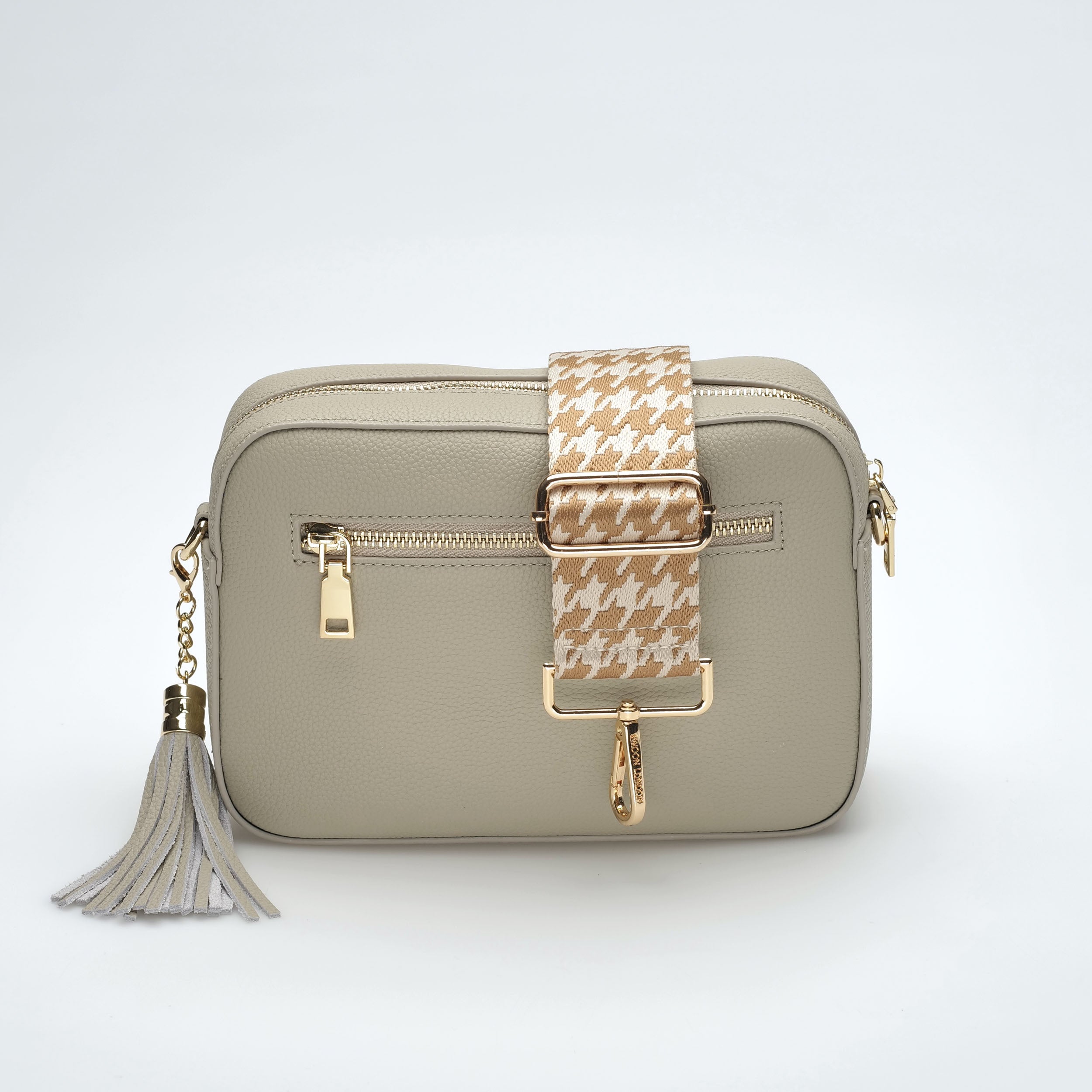 Aurelia | Soft Grain Leather Crossbody Sling Bag Calma Stone