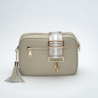 Aurelia | Soft Grain Leather Crossbody Sling Bag Calma Stone