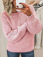 Elodie | Mesh Sweater In Soft Tones For Everyday Elegance