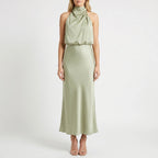 Valerise - Halter Neck Maxi Dress