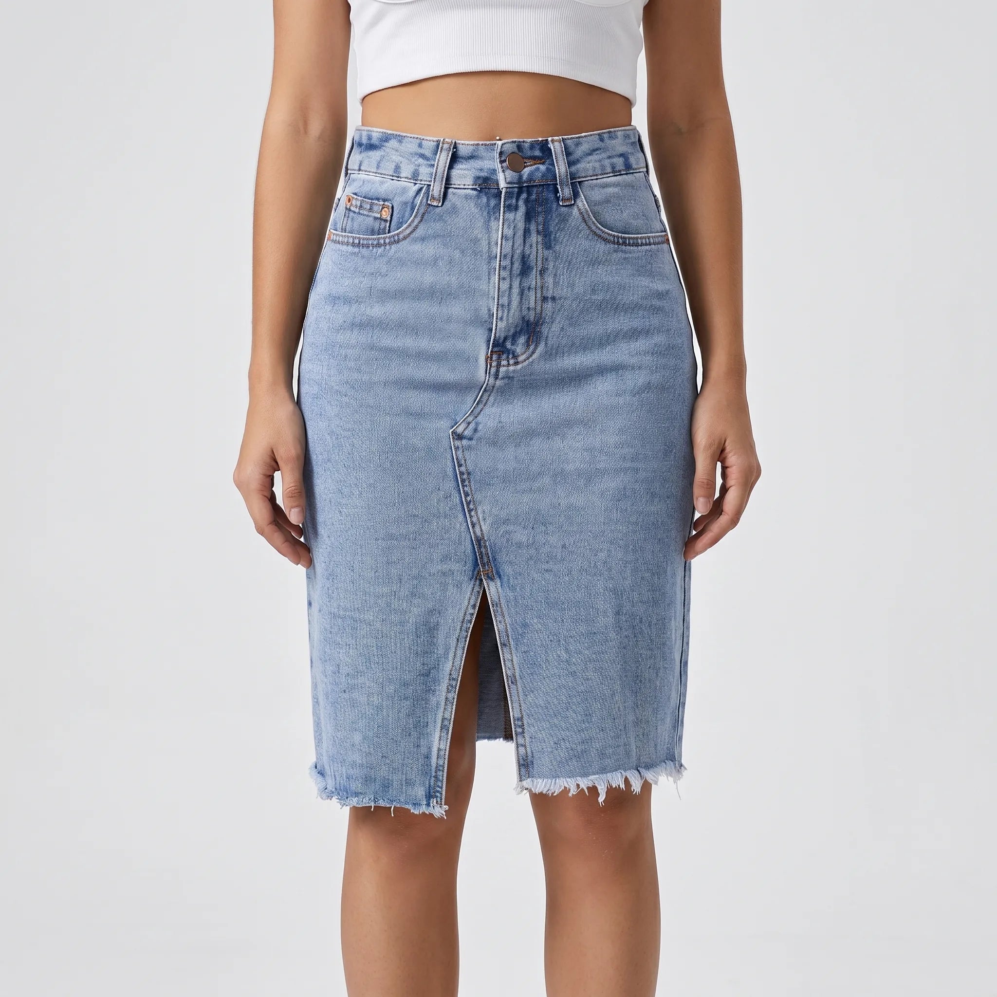 Vestra - High Waisted Midi Skirt High Waisted Midi Skirt 