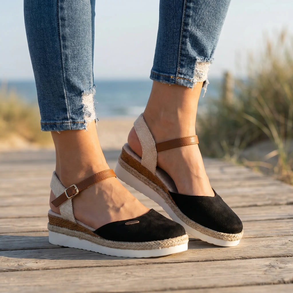 Viyana - Flatform Ankle Strap Sandals Flatform Ankle Strap Sandals 