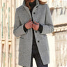 Isolde | Pink Cream Camel Brown Wool Hooded Coat