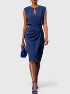 Katarina | Tailored Pleated Dress for Work and Occasions