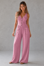 Ursula | Casual Wide Leg Jumpsuit With Pockets