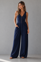 Ursula | Casual Wide Leg Jumpsuit With Pockets