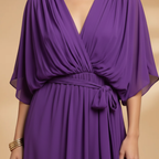 Cordelia | Chiffon V-Neck Summer Wedding Guest Dress
