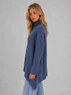 Iliana | Oversized Roll Neck White Jumper Sweater Cosy Knit
