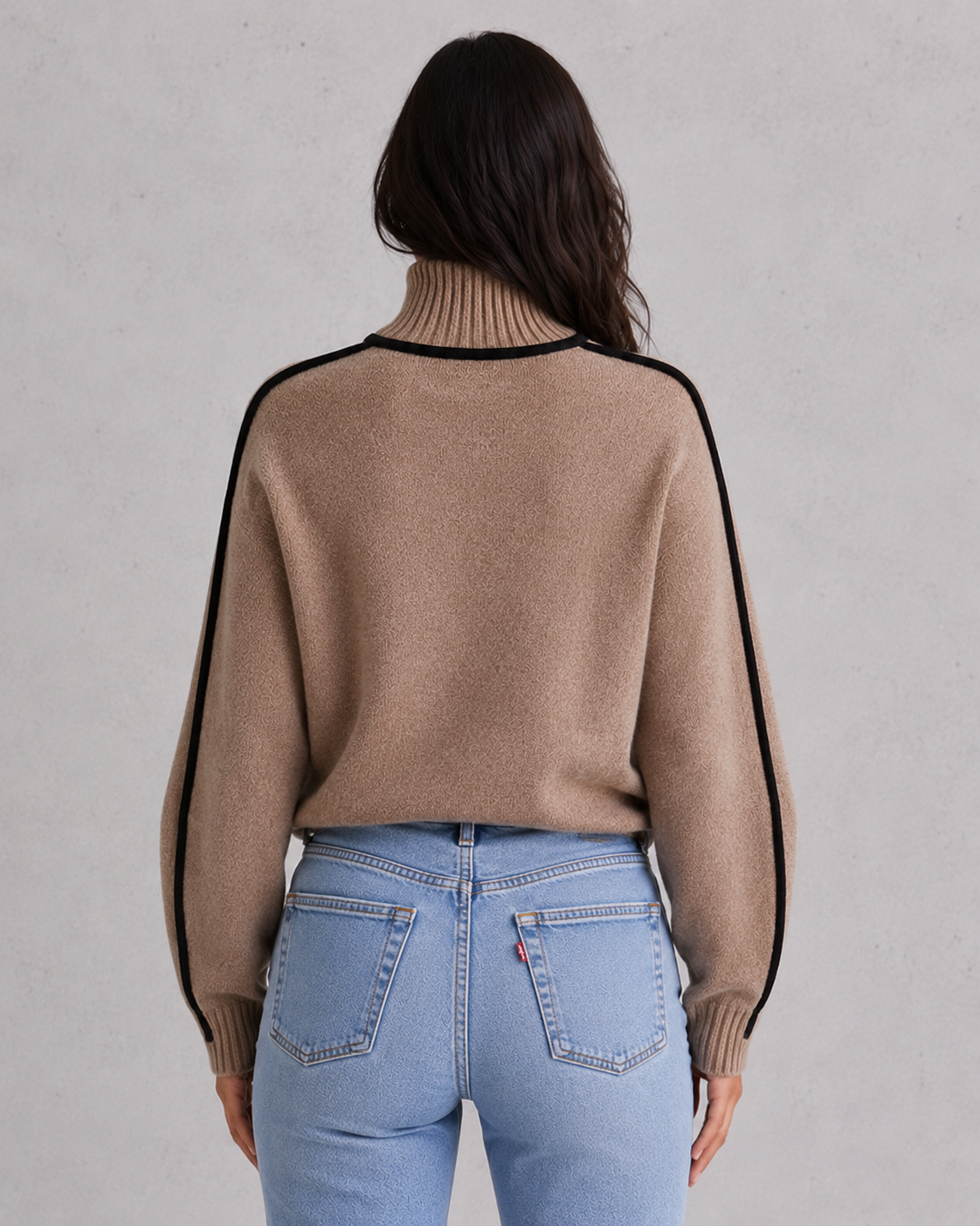 Vivienne | Wool Cashmere Roll Neck Jumper