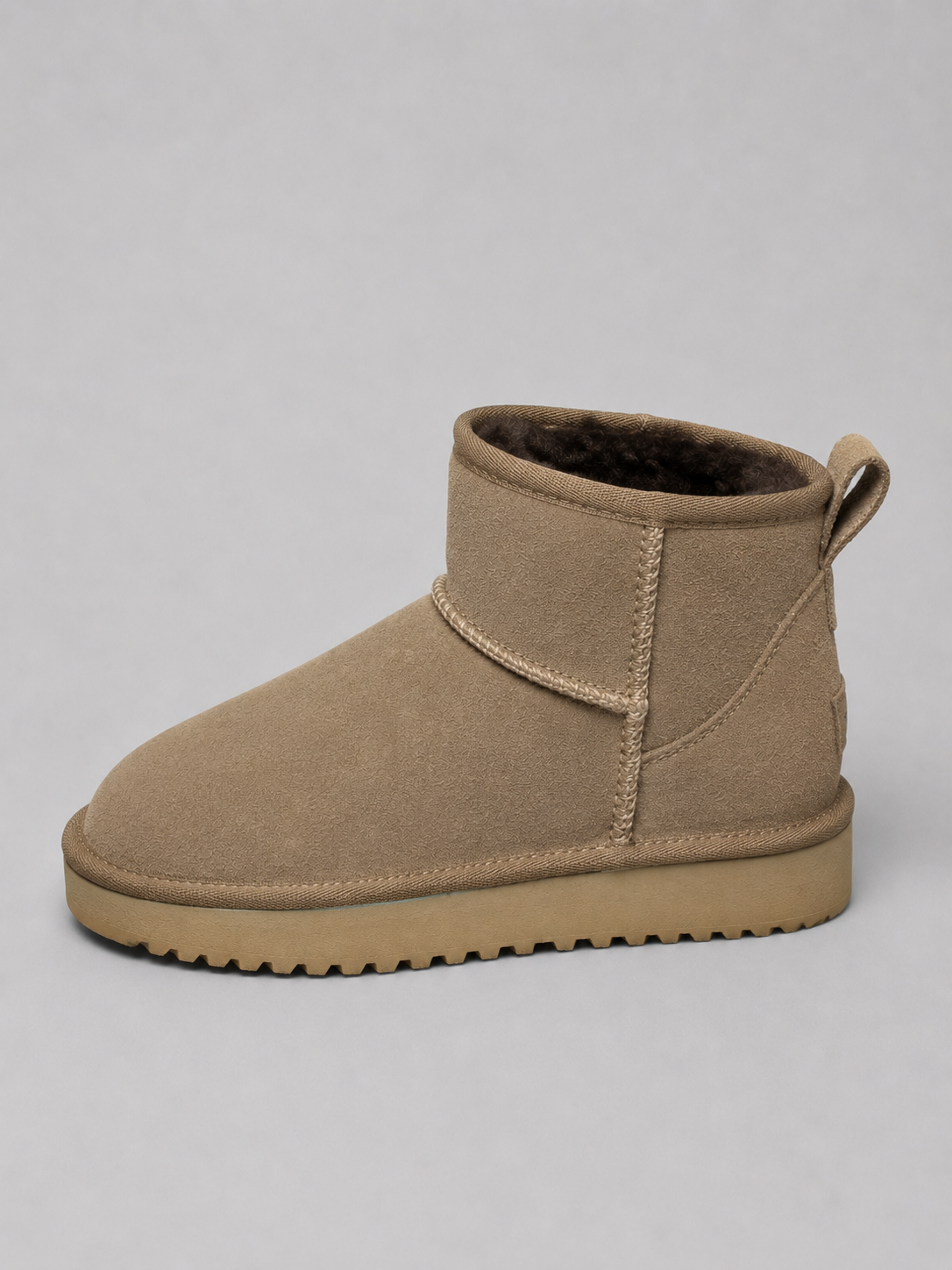 Iliana | Black Suede Leather Ankle Winter Boots
