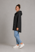 Isadora | Long Waterproof Hooded Winter Rain Coat