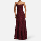 Octavia | Ruched Spaghetti Strap A-Line Maxi Dress