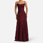 Octavia | Ruched Spaghetti Strap A-Line Maxi Dress