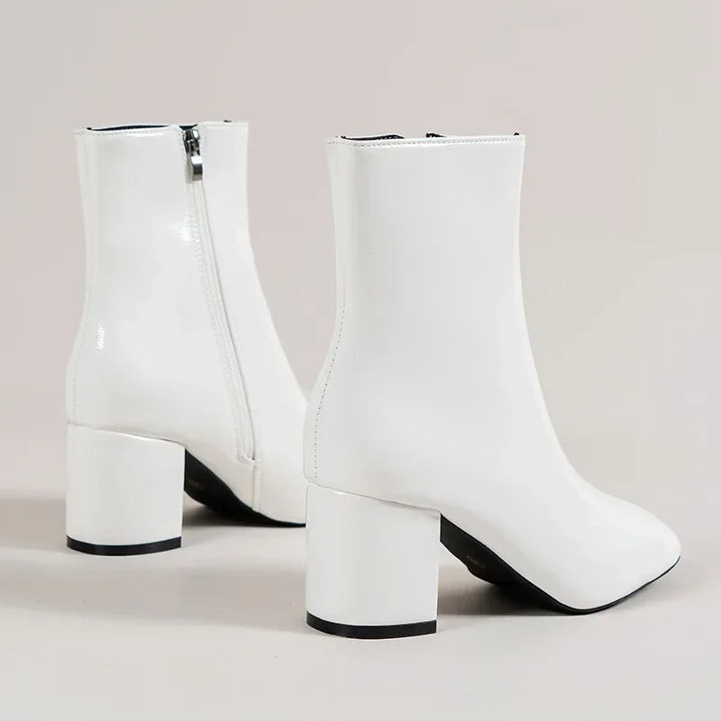 Oriane | Heeled Ankle Boots With Side Zip For Everyday Wear