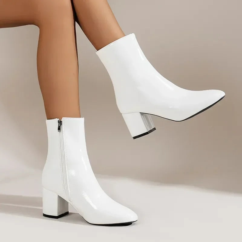 Oriane | Heeled Ankle Boots With Side Zip For Everyday Wear