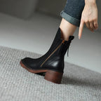 Hermione | Women's Heeled Leather Ankle Boots for Everyday Wear