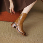 Hermione | Women's Heeled Leather Ankle Boots for Everyday Wear