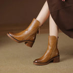 Hermione | Women's Heeled Leather Ankle Boots for Everyday Wear