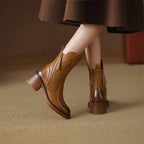 Hermione | Women's Heeled Leather Ankle Boots for Everyday Wear