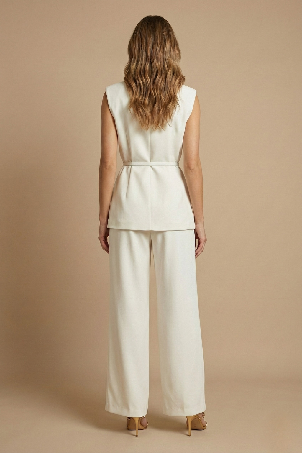 Evangeline | Sleeveless & Wide Leg Trouser Co-Ord Set