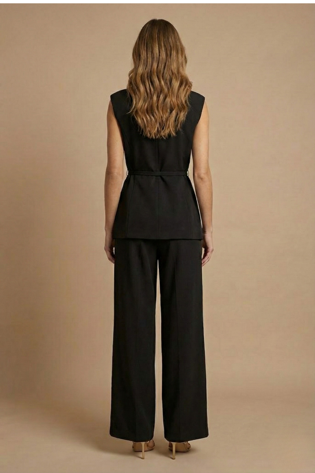 Evangeline | Sleeveless & Wide Leg Trouser Co-Ord Set