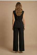 Evangeline | Sleeveless & Wide Leg Trouser Co-Ord Set