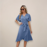 Cosima | Women's Midi Wrap Dress Summer Garden Party Occasion