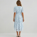 Quintessa | Floral Wrap Tiered Midi Wedding Guest Dresses