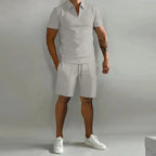 Lucan | 2-Piece Set Zip Polo Shorts Smart Casual Summer Co-Ord