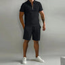 Lucan | 2-Piece Set Zip Polo Shorts Smart Casual Summer Co-Ord