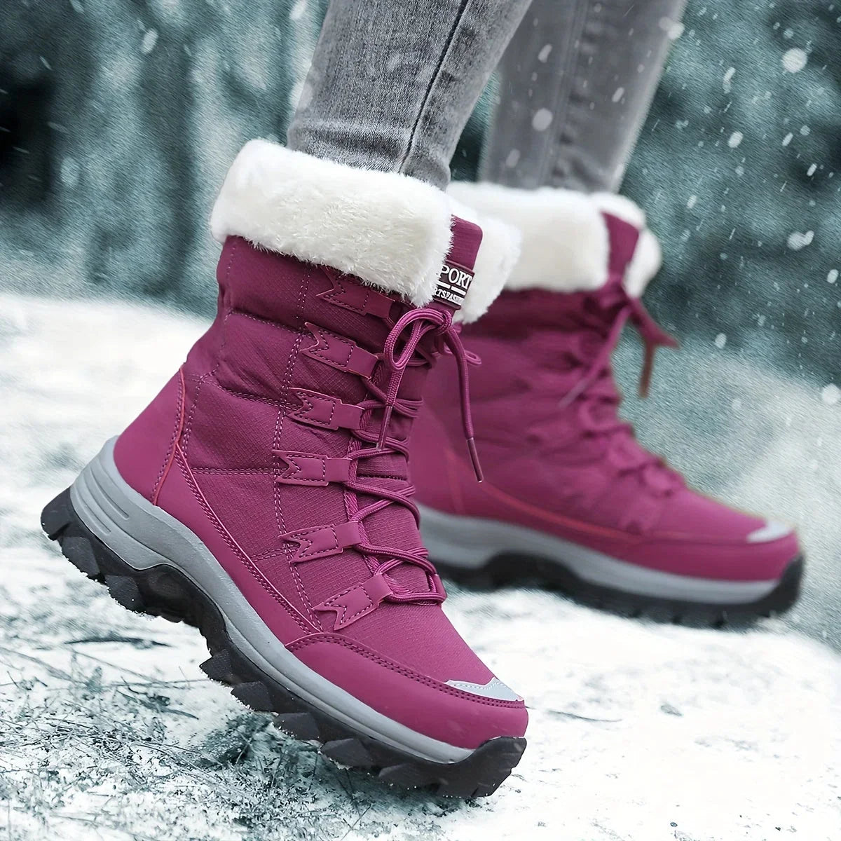 Vivienne | Warm Faux Fur Winter Snow Boots For Women