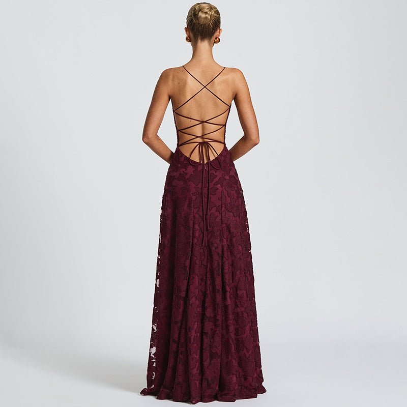 Liliana | Spaghetti Strap Floral Evening Dress