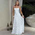 Liliana | Spaghetti Strap Floral Evening Dress