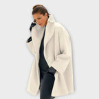 Oceane | Long Oversized Winter Coat Plus Size Jackets Women — White