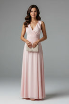 Cosima | Satin Wrap Winter Wedding Guest Maxi Dress