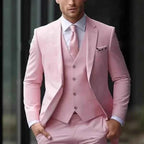 Vincent | Men Three Piece Wedding Suit Jacket Waistcoat Trousers