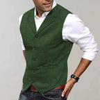 Zephyr | Men Suit Gilette Waistcoat Navy Grey Brown