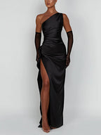 Eulalie | Satin Slip Dress Maxi Evening Occasion Gown