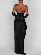 Eulalie | Satin Slip Dress Maxi Evening Occasion Gown