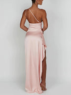 Eulalie | Satin Slip Dress Maxi Evening Occasion Gown