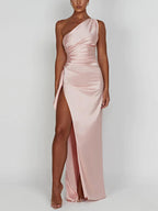 Eulalie | Satin Slip Dress Maxi Evening Occasion Gown