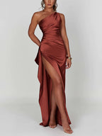 Eulalie | Satin Slip Dress Maxi Evening Occasion Gown