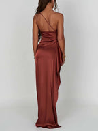 Eulalie | Satin Slip Dress Maxi Evening Occasion Gown