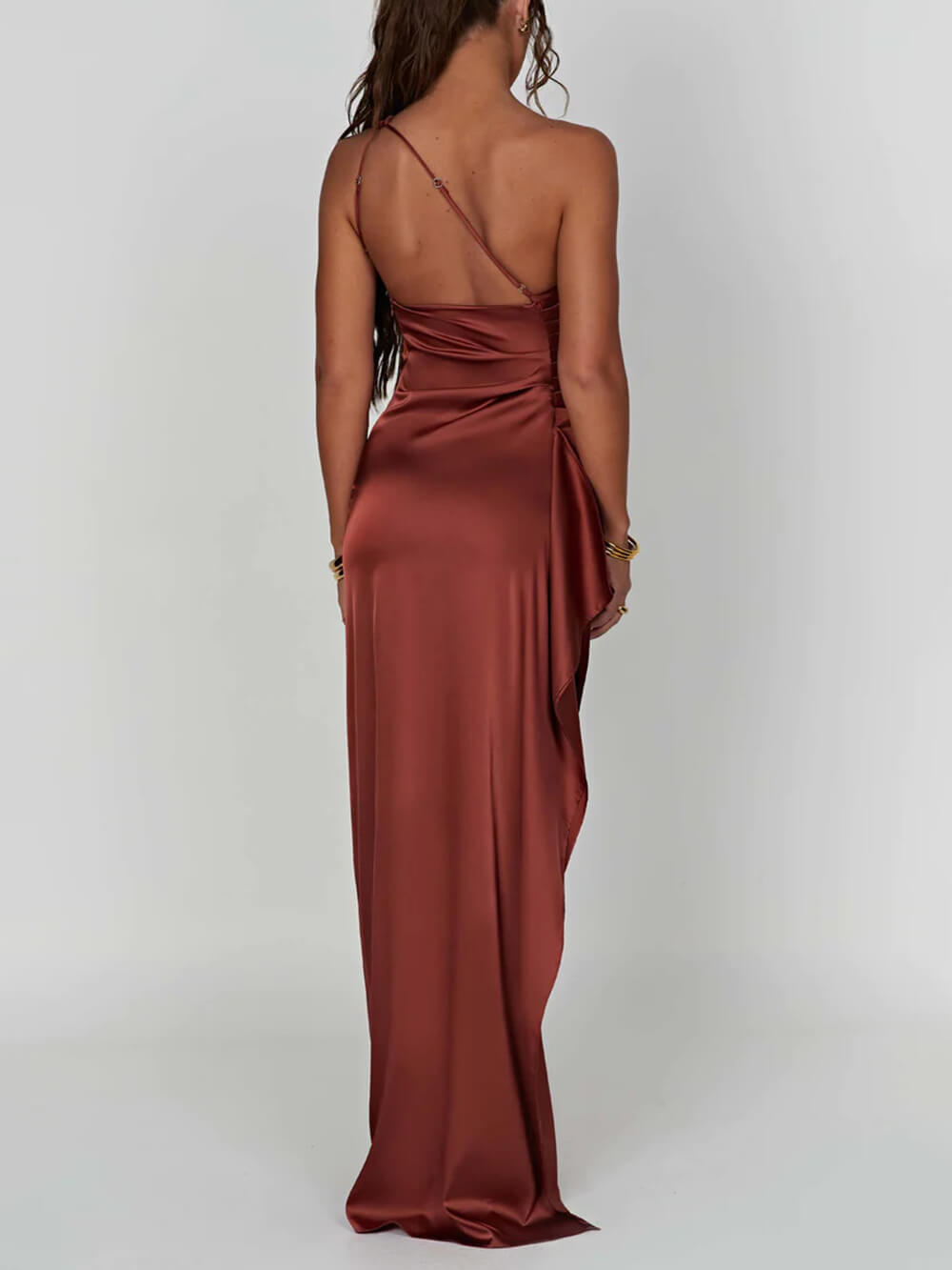 Eulalie | Satin Slip Dress Maxi Evening Occasion Gown