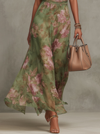Anouk | Floral Wrapped Halter Maxi Dress Garden Party