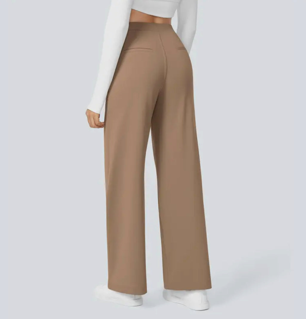 Seraphina | Women Wide Leg Trousers High Waisted Smart Casual