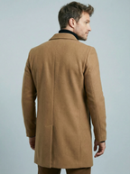 Julius | Long Formal Wool Winter Coat Brown Smart Overcoats