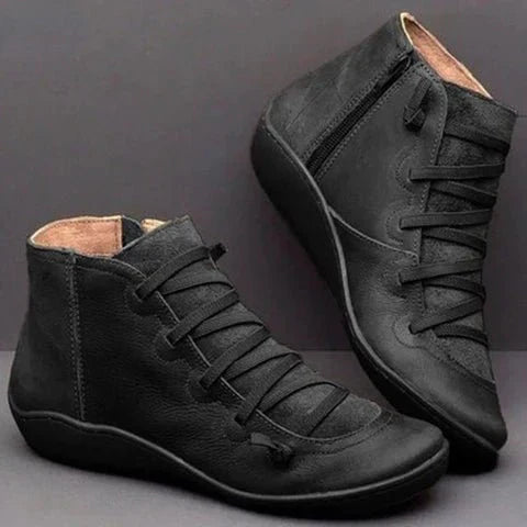 Apolline | Supportive Lace-Up Ankle Boots for Everyday Wear